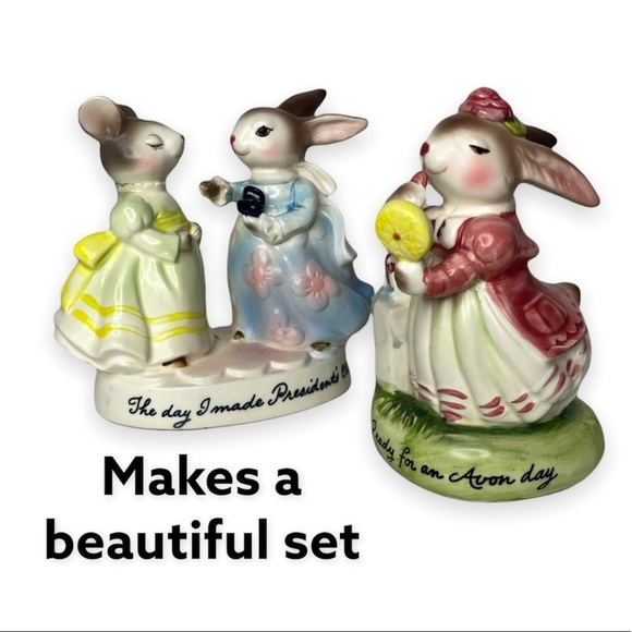 Bunny Mouse Precious Moments Avon‎ President's Club Figurine Vintage 1980 - Picture 4 of 8